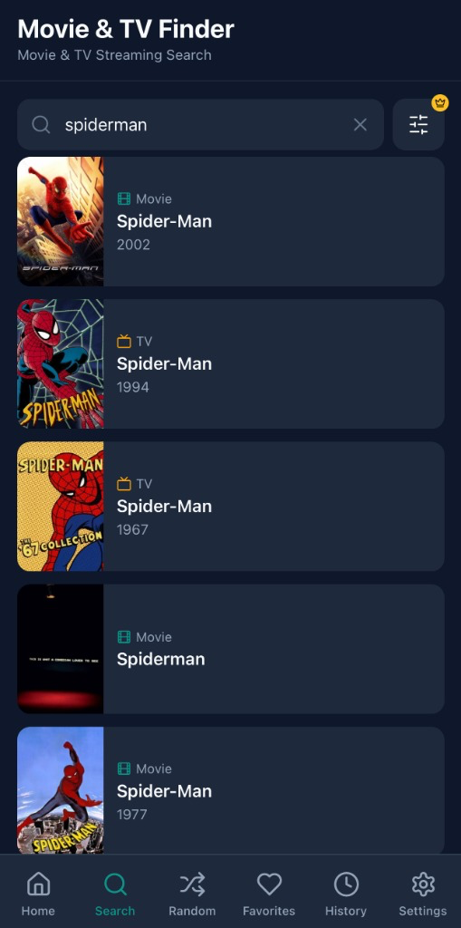 Cross-platform search